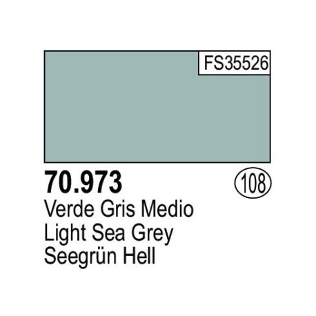 Acrilico Model Color, Verde gris medio ( 108 ). Bote 17 ml. Marca Vallejo. Ref: 70.973.