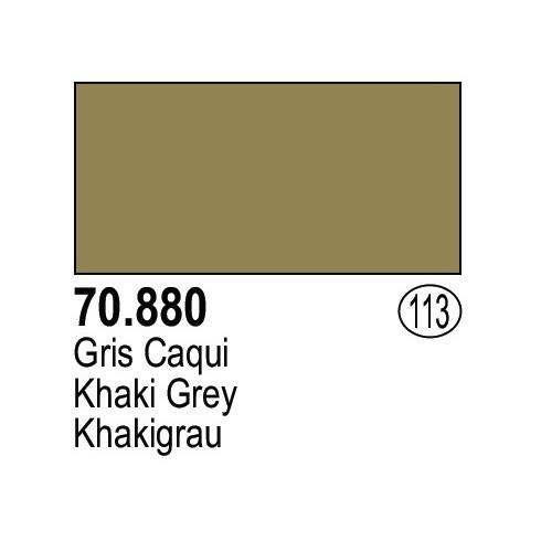 Peinture Acrylique Vallejo Model Color 113 Khaki Grey 70880 - Neuf Espagne