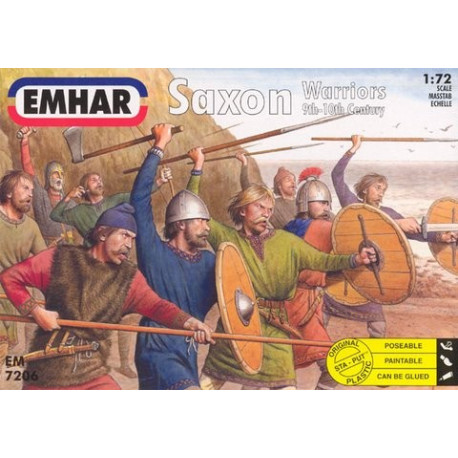 Set Saxon Viking Warriors (9th-10th Century). Escala 1:72. Marca Emhar. Ref: EM7206.