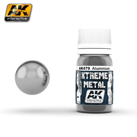 Xtreme Metal, aluminium. Contiene 35 ml. Marca AK Interactive. Ref: AK479.