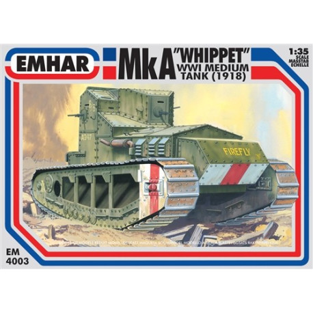 Medium tank MkA " whippet" WWI. Escala 1:35. Marca Emhar. Ref: EM4003.