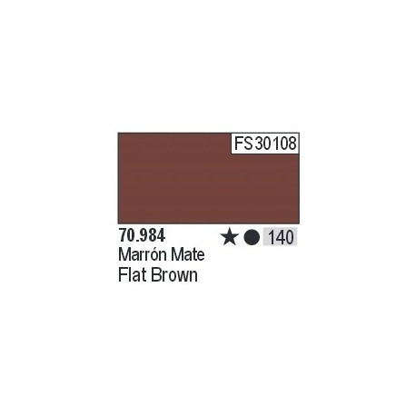 Acrilico Model Color, Marrón mate ( 140 ). Bote 17 ml. Marca Vallejo. Ref: 70.984.