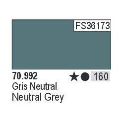 Acrilico Model Color, Gris neutral ( 160 ). Bote 17 ml. Marca Vallejo. Ref: 70.992.
