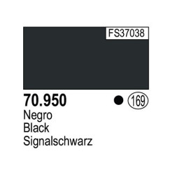 Acrilico Model Color, negro ( 191 ). Bote 17 ml. Marca Vallejo. Ref: 70.950, 70950.