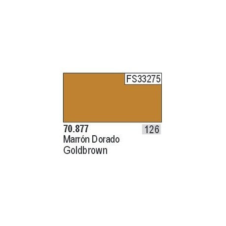 Acrilico Model Color, marrón dorado ( 126 ). Bote 17 ml. Marca Vallejo. Ref: 70.877.