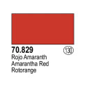 Acrilico Model Color, Rojo amaranth ( 130 ). Bote 17 ml. Marca Vallejo. Ref: 70.829.