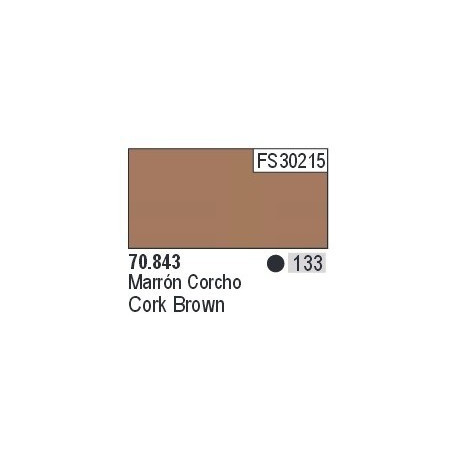 Acrilico Model Color, Corcho marrón ( 133 ). Bote 17 ml. Marca Vallejo. Ref: 70.843.