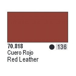 Acrilico Model Color, Cuero rojo ( 161 ). Bote 17 ml. Marca Vallejo. Ref: 70.818, 70818.