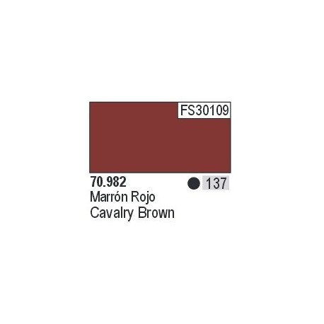 Acrilico Model Color, Marrón rojizo ( 137 ). Bote 17 ml. Marca Vallejo. Ref: 70.982.