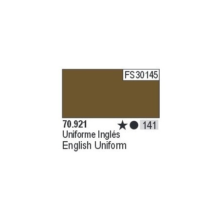 Acrilico Model Color, uniforme ingles ( 141 ). Bote 17 ml. Marca Vallejo. Ref: 70.921.