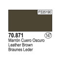 Acrilico Model Color, Marrón cuero oscuro ( 147 ). Bote 17 ml. Marca Vallejo. Ref: 70.871.