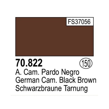 Acrilico Model Color, Alemán camuflaje pardo negro ( 150 ). Bote 17 ml. Marca Vallejo. Ref: 70.822.