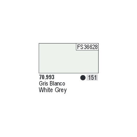 Acrilico Model Color, Gris blanco ( 151 ). Bote 17 ml. Marca Vallejo. Ref: 70.993.