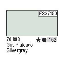 Acrilico Model Color, Gris plateado ( 166 ). Bote 17 ml. Marca Vallejo. Ref: 70.883, 70883.