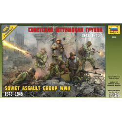 Figuras Soviet DSHK Machine gun with crew WWII. Escala 1:35. Marca Zvezda. Ref: 3609.