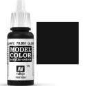 Acrilico Model Color, negro brillante ( 170 ). Bote 17 ml. Marca Vallejo. Ref: 70.861.