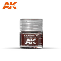 Rot (Rotbraun) – Red (Red Brown) RAL 8013. Cantidad 10 ml. Marca AK Interactive. Ref: RC066.