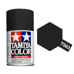 Spray Nato Black, negro Nato (85063). Bote 100 ml. Marca Tamiya. Ref: TS-63.