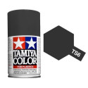 Spray Matt Black, negro mate (85006). Bote 100 ml. Marca Tamiya. Ref: TS-06.