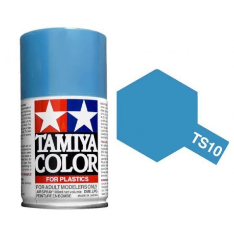 Spray French blue, azul francés (85010). Bote 100 ml. Marca Tamiya. Ref: TS-10.