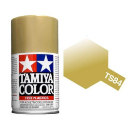Spray Metallic Gold, Oro metálico (85084). Bote 100 ml. Marca Tamiya. Ref: TS-84.