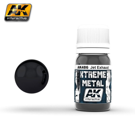 Xtreme Metal, jet exhaust. Contiene 35 ml. Marca AK Interactive. Ref: AK486.
