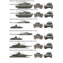 Calcas para Leopard 2A4 y Leopardo 2E en España. Escala 1:35. Marca Fcmodeltips. Ref: 35207.