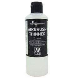 Thinner o Diluyente Aerógrafo. Bote 200 ml. Marca Vallejo. Ref: 71.161, 71161.