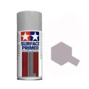 Spray Surface Primer grey ,L. Para plástico y metal. Bote 180 ml. Marca Tamiya. Ref: 87042.