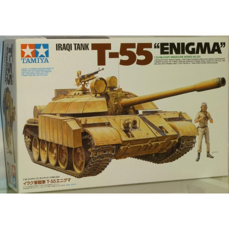 Tanque Iraqi T-55 " Enigma ". Escala 1:35. Marca Tamiya. Ref: 35324.