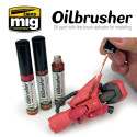 Oilbrusher: Oleo rojo, red. Marca Ammo of Mig Jimenez. Ref: AMIG3503.