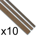Listones madera Manzonia 1 x 3 x 1000 mm. Paquete de 10 unidades. Marca Constructo. Ref: 480121.
