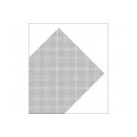 Plancha de Rejilla de PVC en diagonal, Gris. Dimensiones 185 x 290 mm, 0.32 mm . Marca Maquett. Ref: 611-02.