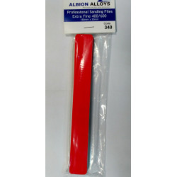 Pack de 3 limas extrafina, 400/600 grano. Marca Albion Alloys. Ref: 340.