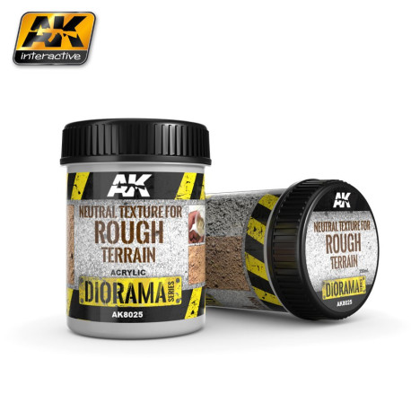 Producto weathering, neutral texture for rough terrain (BASE PRODUCT). Bote de 250 ml. Marca AK Interactive. Ref: AK8025.