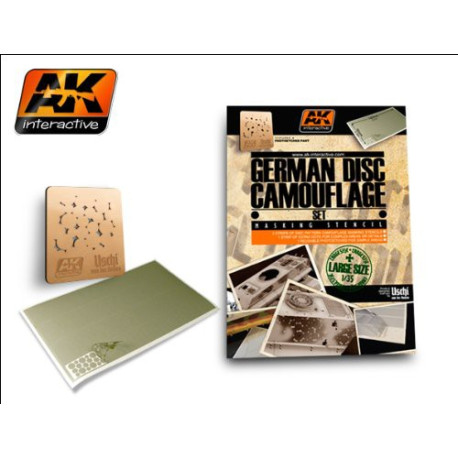 Set German camo disc ( sistema de enmacarar y parte fotograbada ) 1:35. Marca AK Interactive. Ref: AK157.