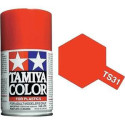 Spray Naranja luminoso brillante, bright orange (85031). Bote 100 ml. Marca Tamiya. Ref: TS-31.