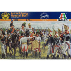 Figuras del Estado Mayor Ruso y Austriaco, 1812. Escala 1:72.  Marca Italeri. Ref: 6037.