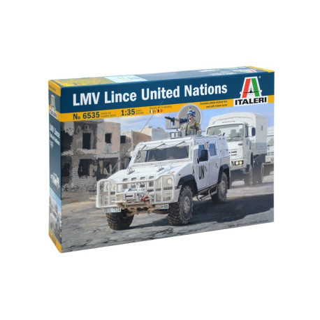 Vehículo LMV Lince United Nations. Escala 1:35. Marca Italeri. Ref: 6535.