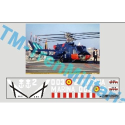 Calcas del helicóptero AB-204, azul 3ª escuadrilla armada. Escala 1:48. Marca Trenmilitaria. Ref: 000_4804.
