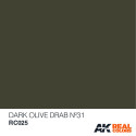 Dark Olive Drab Nº31. Cantidad 10 ml. Marca AK Interactive. Ref: RC025.