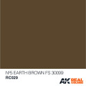 Nº5 Earth Brown FS 30099. Cantidad 10 ml. Marca AK Interactive. Ref: RC029.