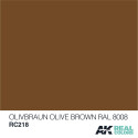 RC Air, Olive Braun-Olive Brown RAL 8008. Cantidad 10 ml. Marca AK Interactive. Ref: RC218.