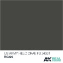 RC Air, US Army Helo Drab FS 34031. Cantidad 10 ml. Marca AK Interactive. Ref: RC229.
