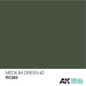RC Air, Medium Green 42. Cantidad 10 ml. Marca AK Interactive. Ref: RC260.