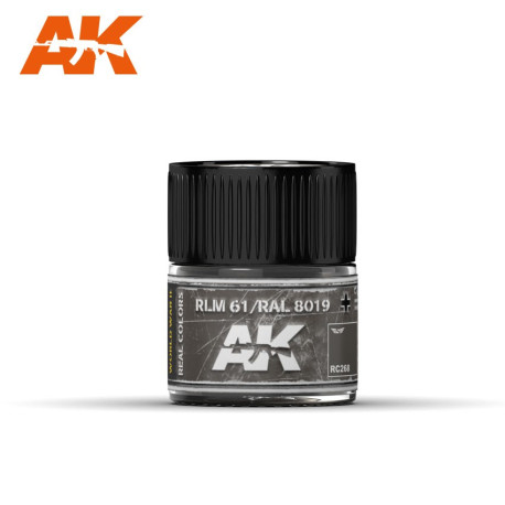 RC Air, RLM 61 / RAL 8019. Cantidad 10 ml. Marca AK Interactive. Ref: RC268.