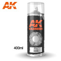 Barniz Brillante acrílico en spray. Cantidad 400 ml. Marca AK Interactive. Ref: AK1012.