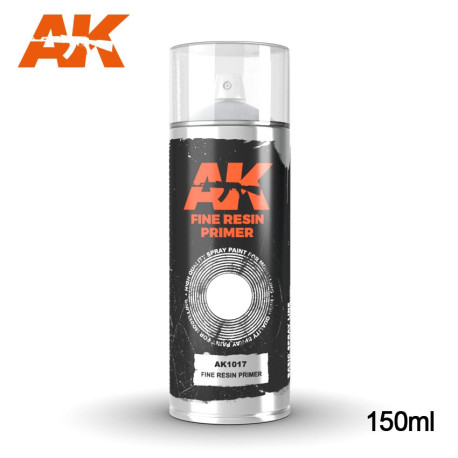Imprimación gris para resina en spray. Cantidad 150 ml. Marca AK Interactive. Ref: AK1017.
