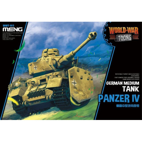 GERMAN MEDIUM TANK PANZER IV. Serie world war toons. Marca Meng. Ref: WWT-013.