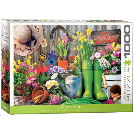 Garden Tools, garden. Puzzle vertical, 1000 pz. Marca Eurographics. Ref: 6000-5391.